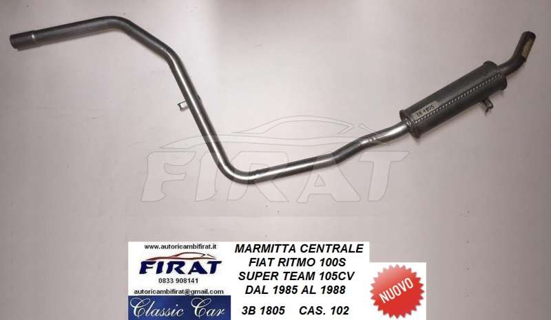 MARMITTA FIAT RITMO 100S 85 - 88 CENTRALE (1805)